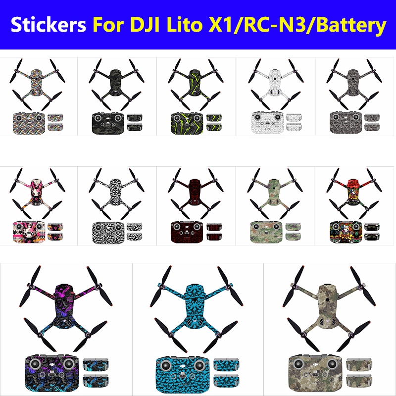 Drone X1 Rc - Adesivos de PVC para Drone DJI