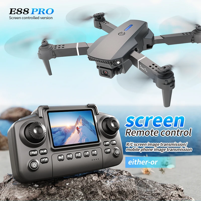 Drone Rc Explorer - Profissional e88 pro drone com tela
