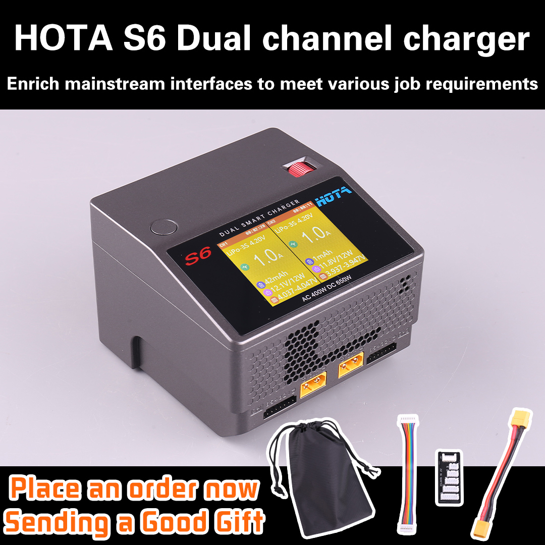 Lipo Battery Charger - Carregador Inteligente HOTA S6 15A de