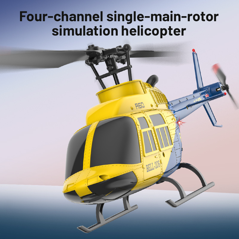 Rc Helicopter Gyro - Novo helicóptero a60 rc avião 2.4g