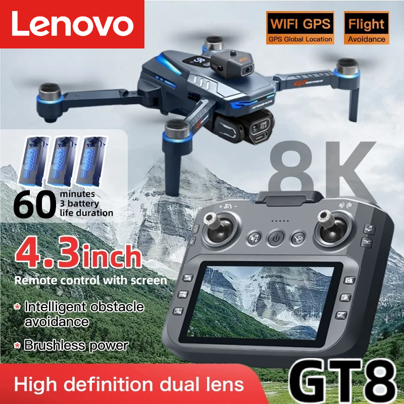 Drone Rc Explorer - Drone Lenovo GT8 8K Profissional com