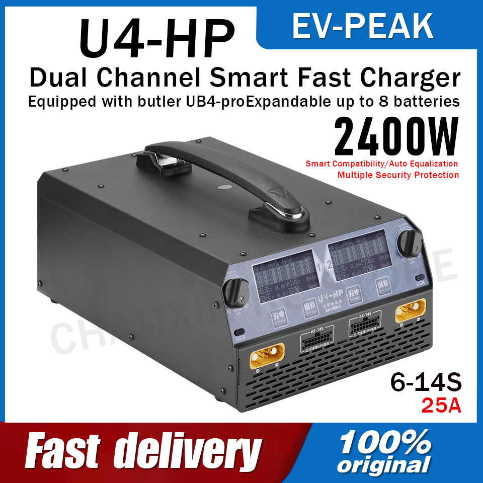 Lipo Battery Charger - Carregador de Bateria EV-PEAK U4-HP de