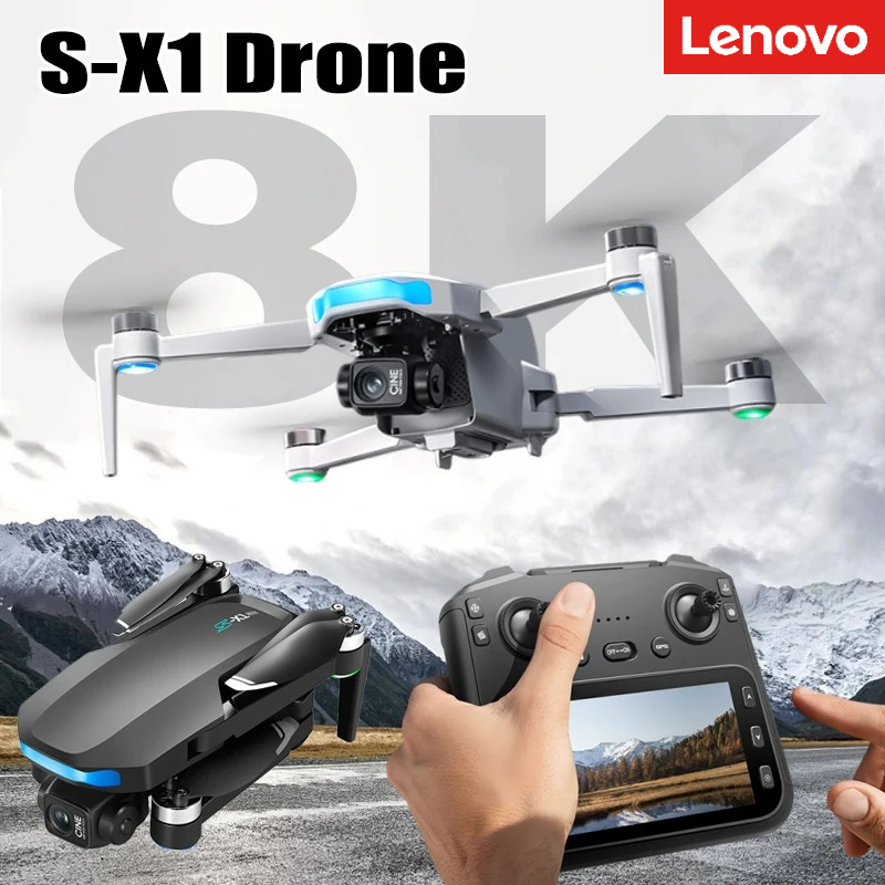 Drone X1 Rc - Drone Lenovo S-X1 8K HD Profissional
