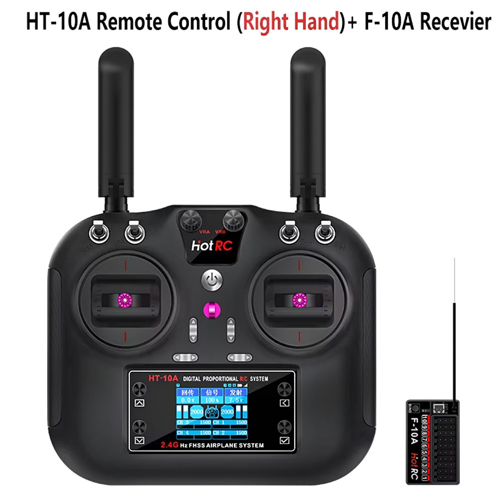 Drone Rc Battery - Transmissor Hotrc HT-10A 2.4G 10CH com