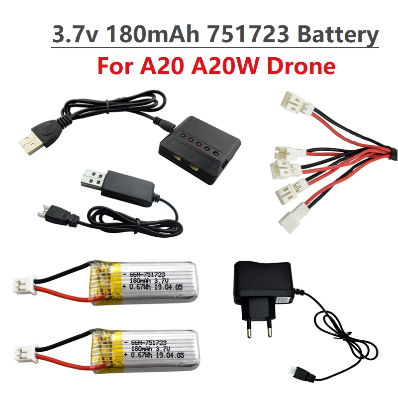 Drone Zll Rc - Bateria Lipo Original 3.7V 180mAh e