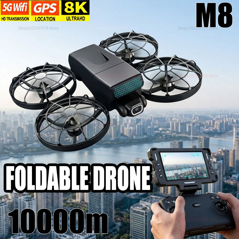 Drone Rc Gps - Novos Drones M8 GPS 8K Profissional