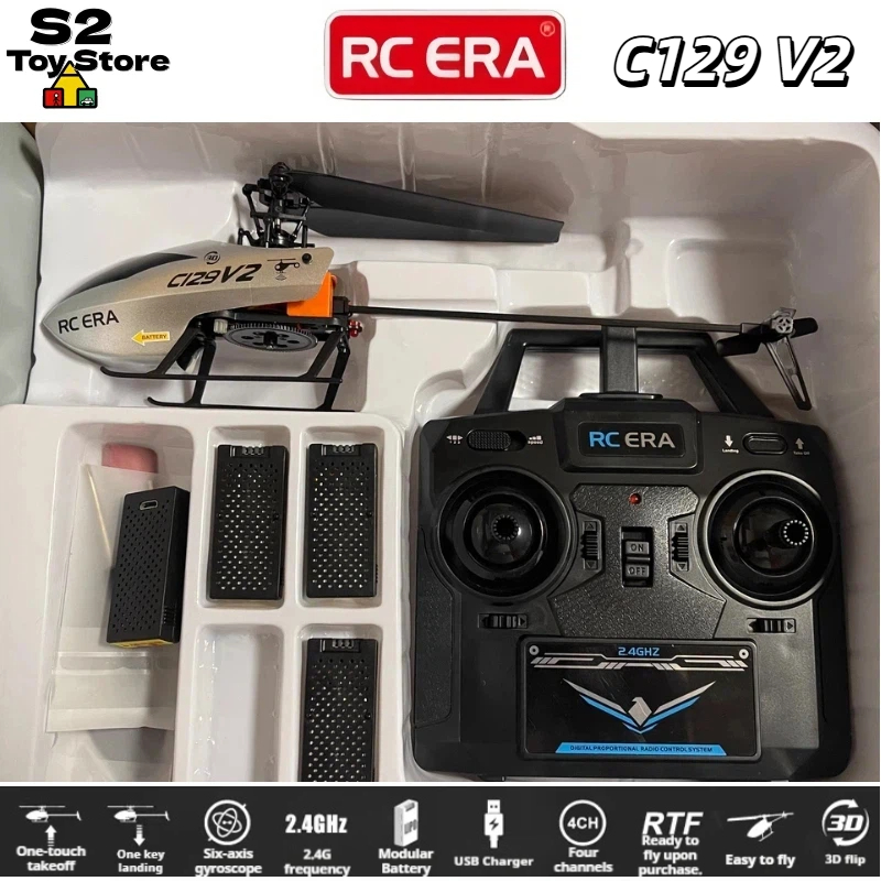 Rc Helicopter Gyro - Helicóptero RC ERA C129V2 4CH 2.4GHz
