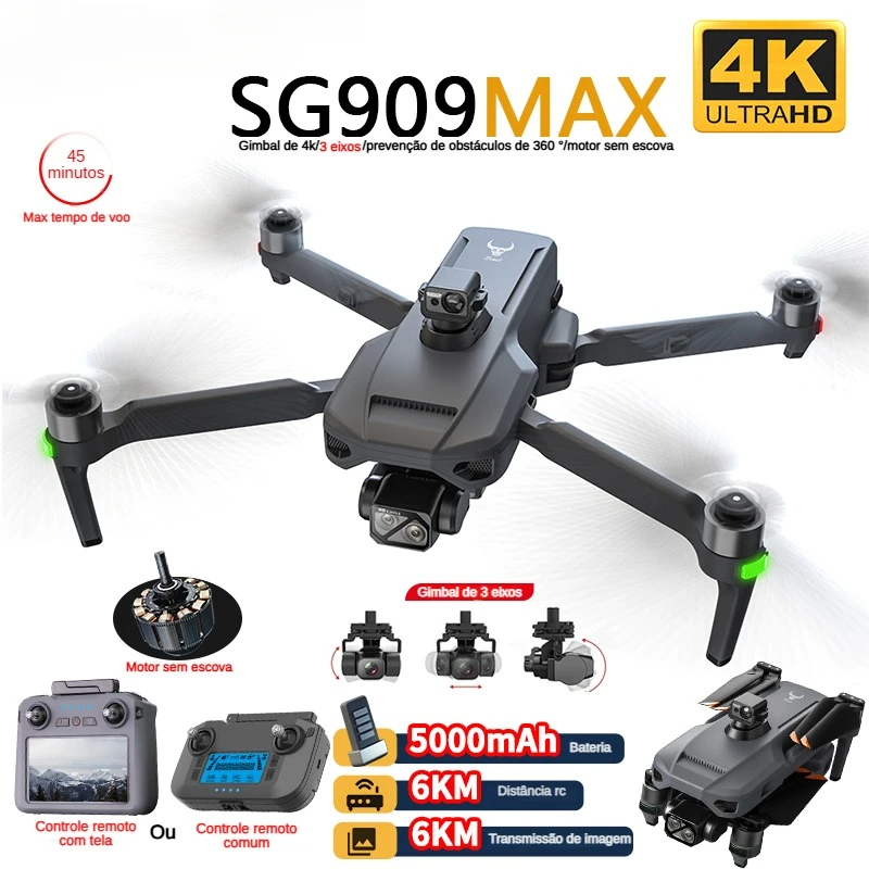 Drone Zll Rc - Zll sg909 sg909max drone profissional com