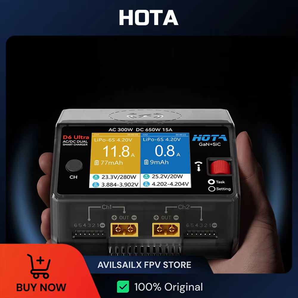 Carregador HOTA D6 Ultra GaN+S - Lipo Battery Charger avaliação e preço