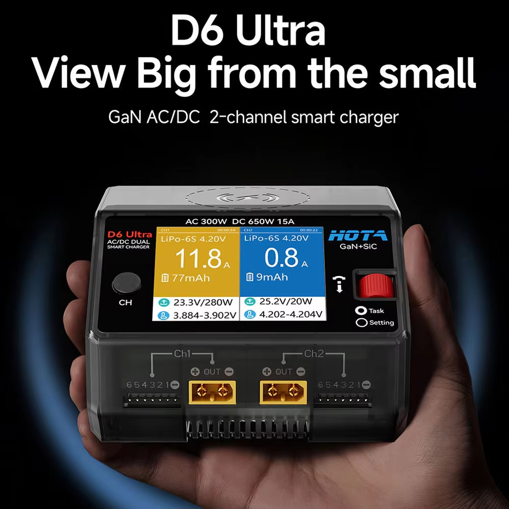 Carregador HOTA D6 Ultra GaN+S - Lipo Battery Charger avaliação e preço