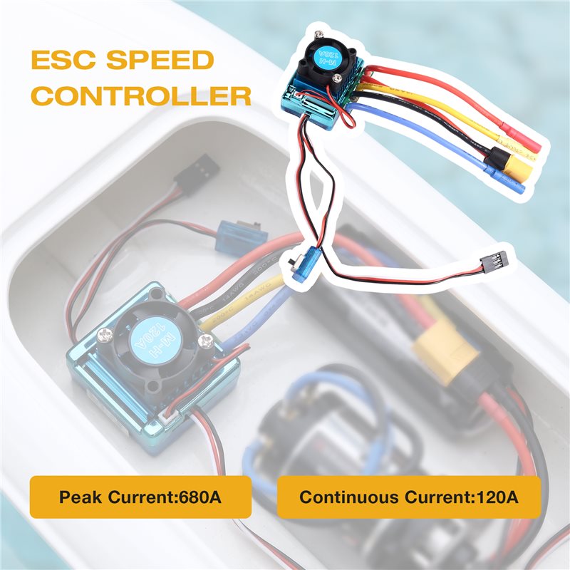 Controlador de velocidade ESC  - Rc Boat Brushless Motor avaliação e preço