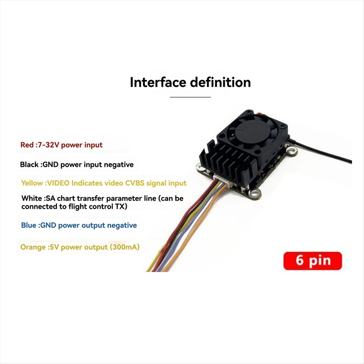 5.8G 2W VTX 2000mW FPV Módulo  - Drone Rc Fpv avaliação e preço