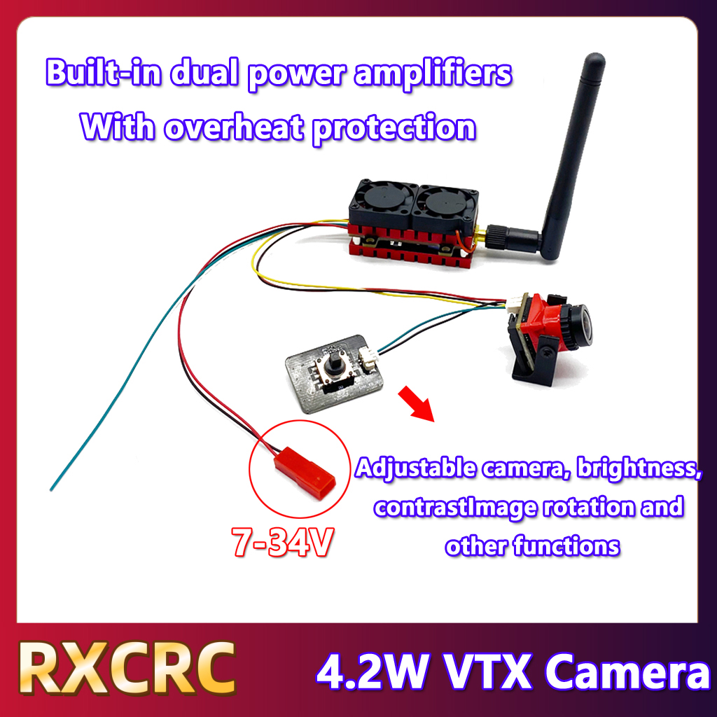 Rxcrc 5.8g 48ch 4.2w transmiss - Drone Rc Fpv avaliação e preço