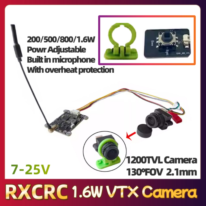 Módulo RXCRC 5.8G 48CH 1.6W VT - Drone Rc Fpv avaliação e preço