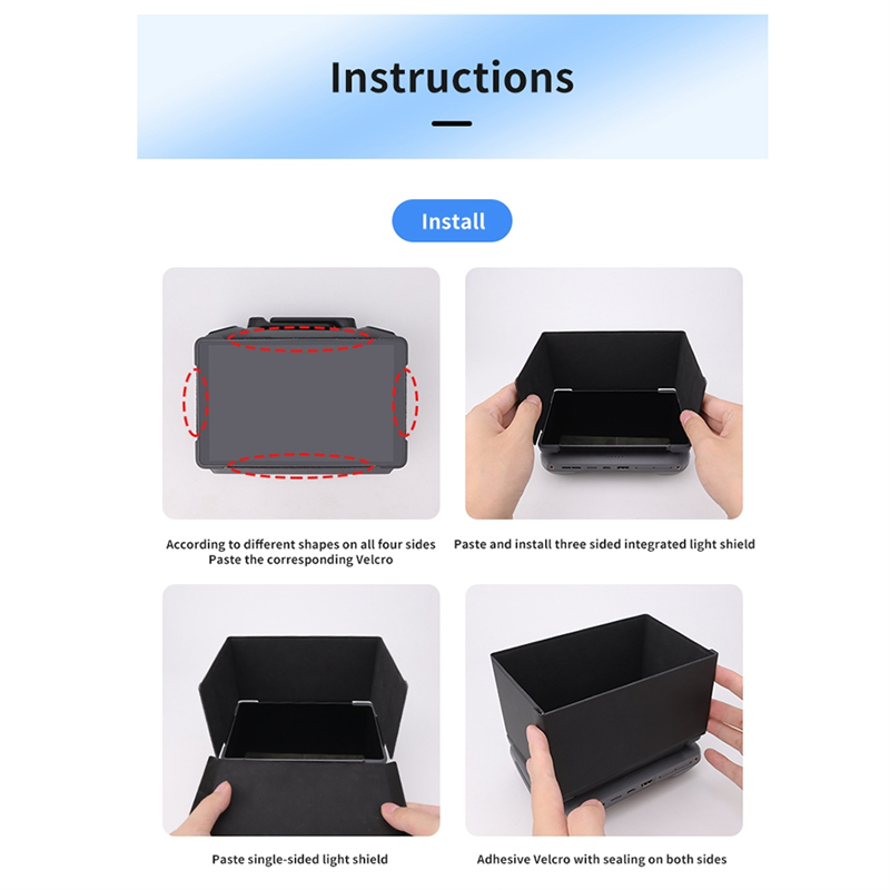 Cjsd-para dji mavic 4 pro sun  - Drone Rc Controller Cover avaliação e preço