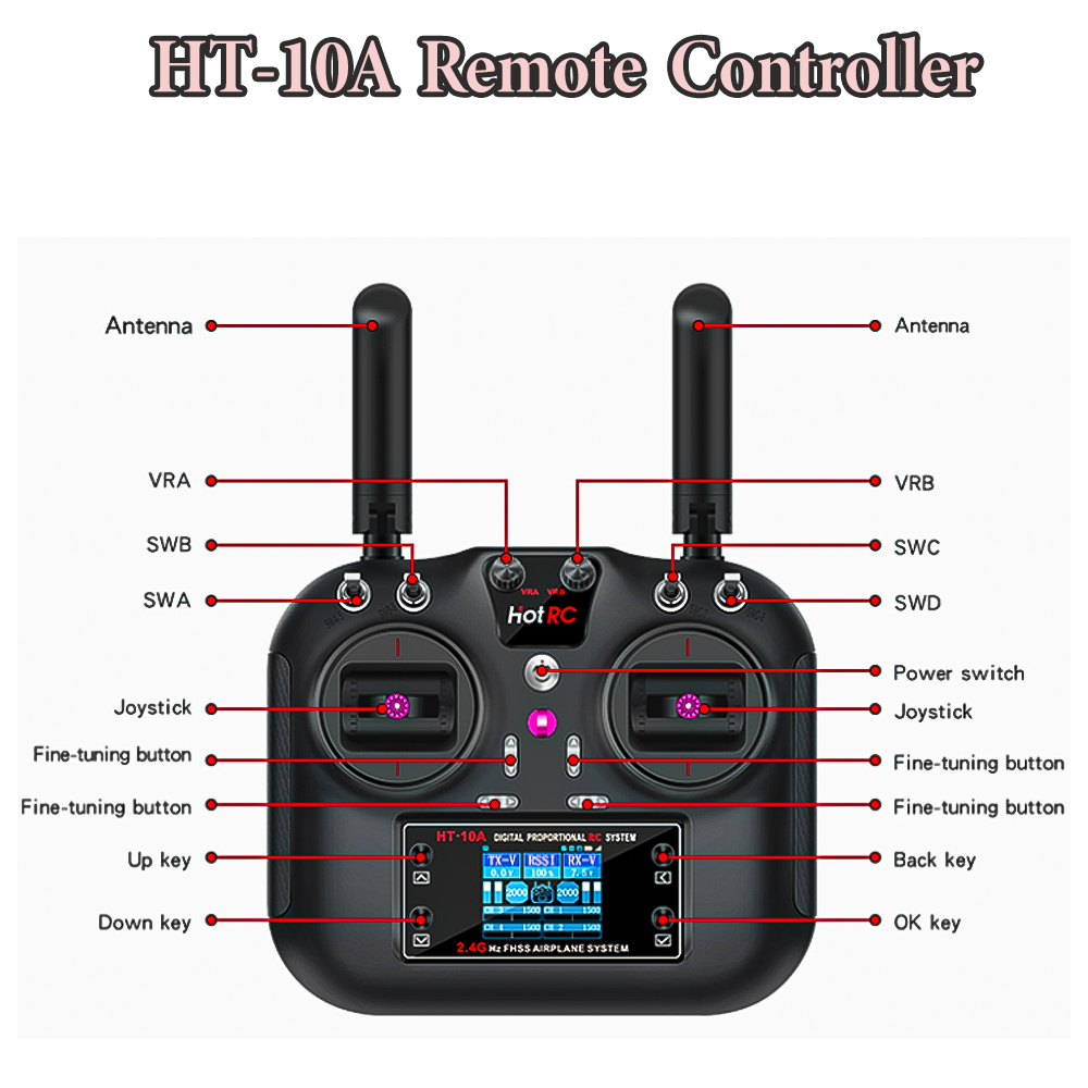 Hotrc quente rc HT-10A ht10a 2 - Drone Rc Battery avaliação e preço