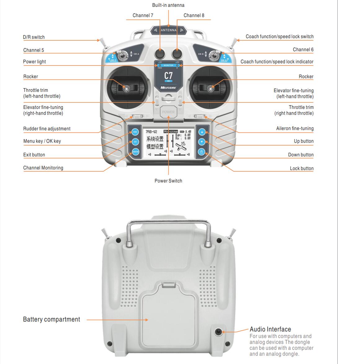 MicroZone MC7 Controlador C7 M - Drone Rc Battery avaliação e preço