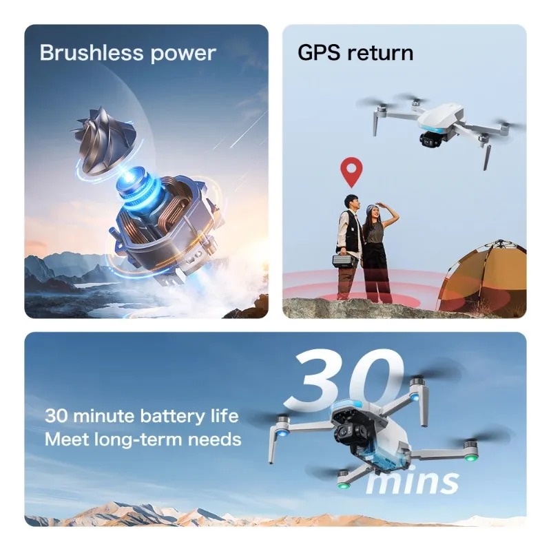 Drone FPV Lenovo S-X1 com GPS, - Drone X1 Rc avaliação e preço