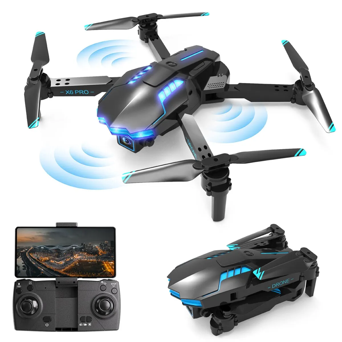 Drone KBDFA X6 PRO com câmera  - Drone Rc Explorer avaliação e preço