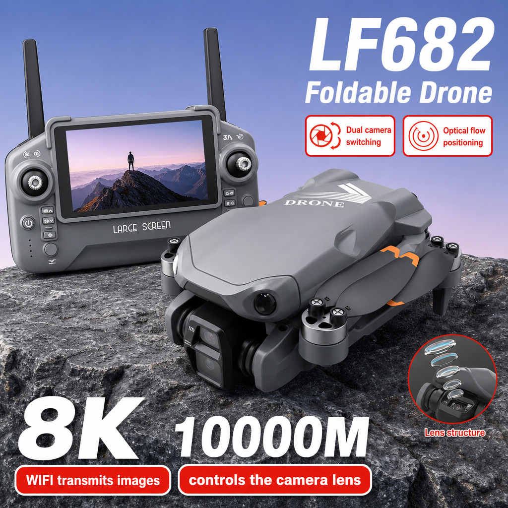 Drone Aéreo LF682 com Câmeras  - Drone Rc Gps avaliação e preço