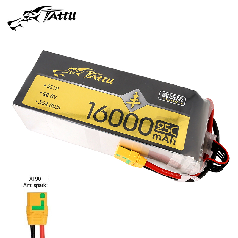 Bateria LiPo TATTU 16000mAh 25 - Drone Zll Rc avaliação e preço