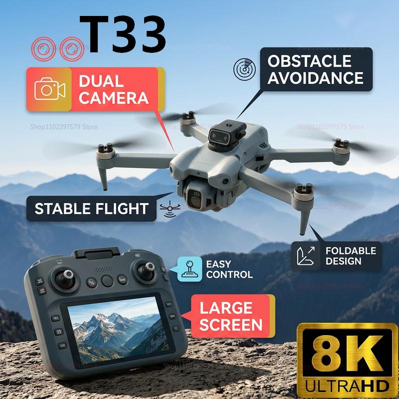 Novo Drone RC T33 2026 com Câm - Drone Rc Gps avaliação e preço