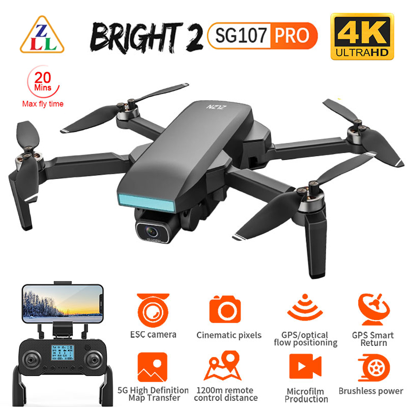 Zll sg107 pro zangão 4k profis - Drone Zll Rc avaliação e preço