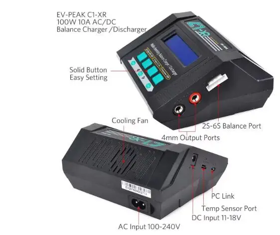 Carregador de equilíbrio DC mu - Lipo Battery Charger avaliação e preço
