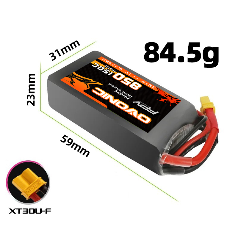 Bateria Lipo OVONIC 850mAh 11. - Drone Zll Rc avaliação e preço