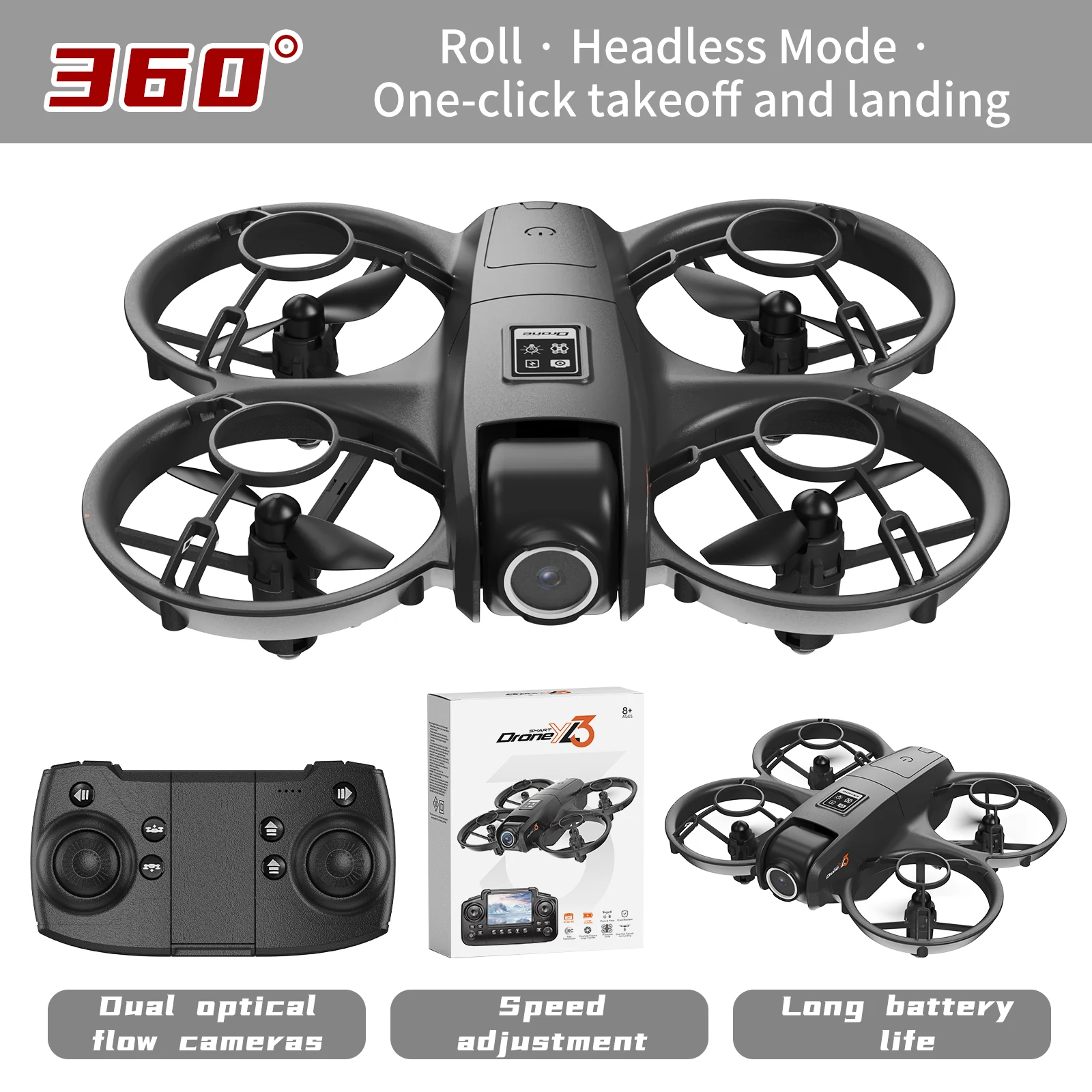 Novo Drone RC YL3 8K 1080P com - Drone Rc Gps avaliação e preço