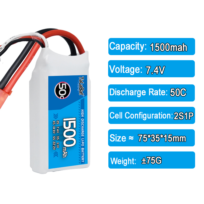 3 unidades TalaBat 50C 1500mAh - Drone Zll Rc avaliação e preço