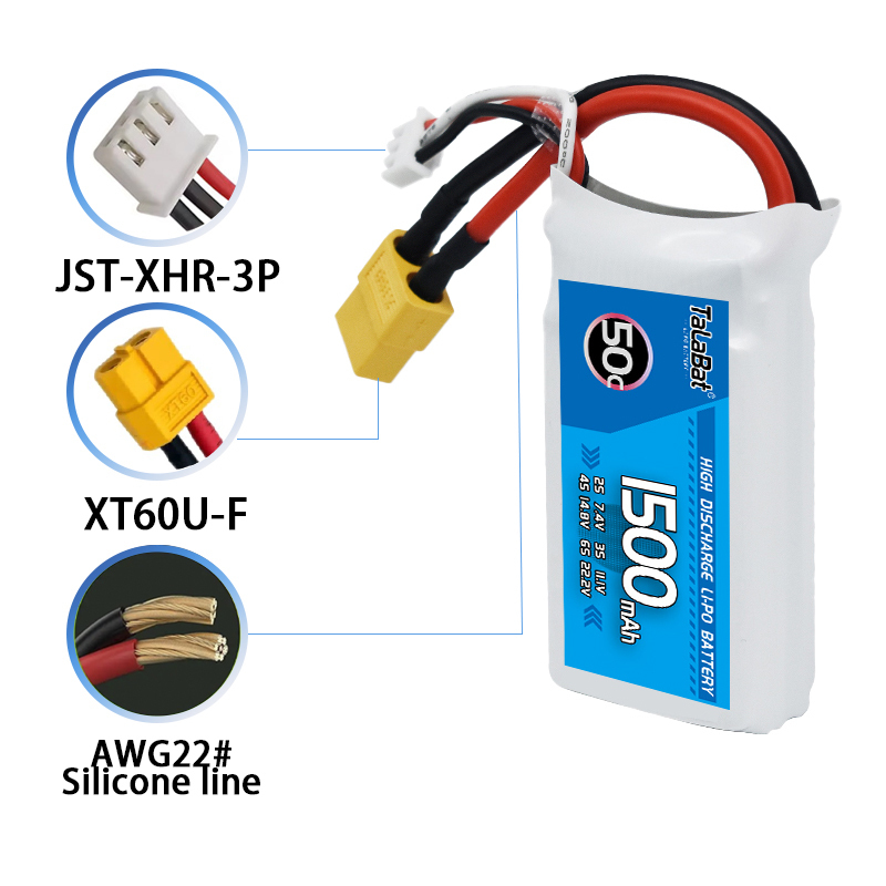 3 unidades TalaBat 50C 1500mAh - Drone Zll Rc avaliação e preço