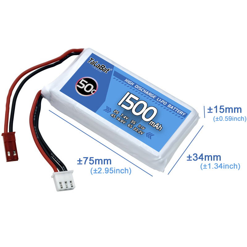3 unidades TalaBat 50C 1500mAh - Drone Zll Rc avaliação e preço