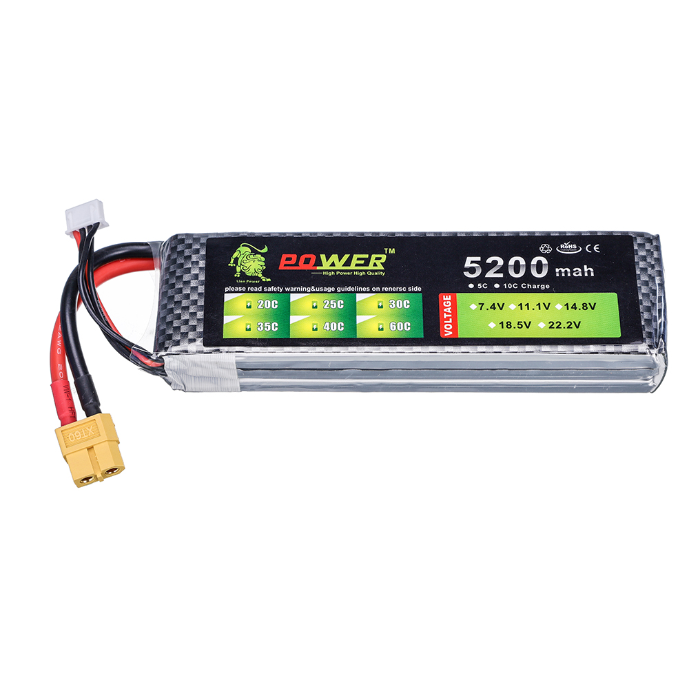 3S 5200mah 11.1V 60C Lipo Bate - Drone Zll Rc avaliação e preço