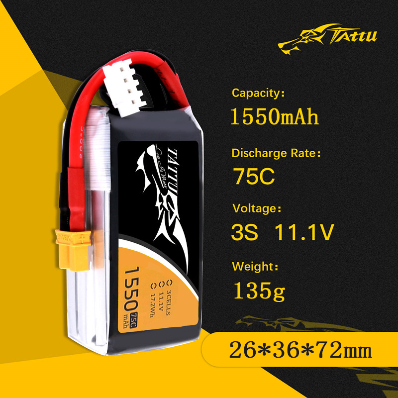 Bateria TATTU-LiPo para Helicó - Drone Zll Rc avaliação e preço